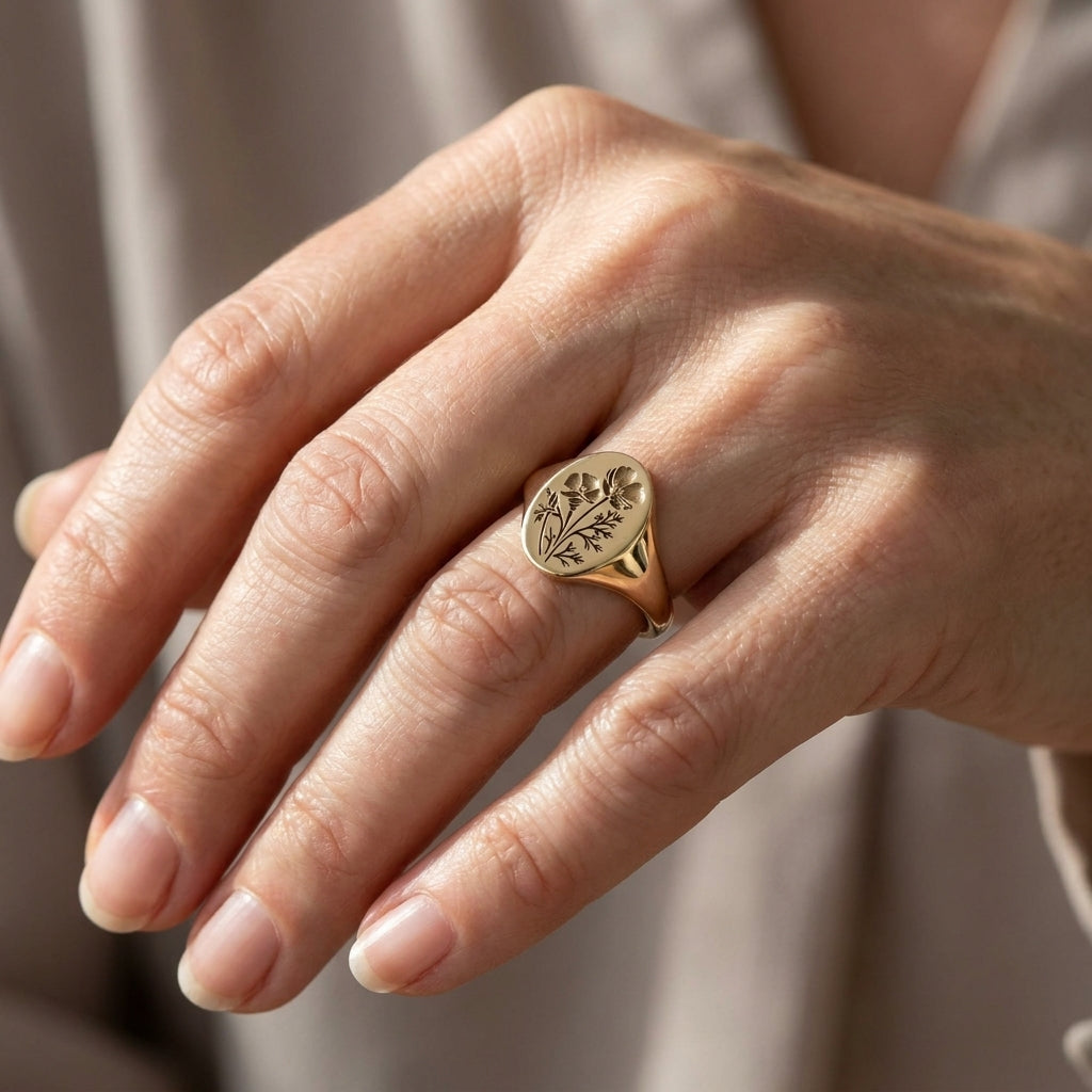 botanical grace ring — lifestyle