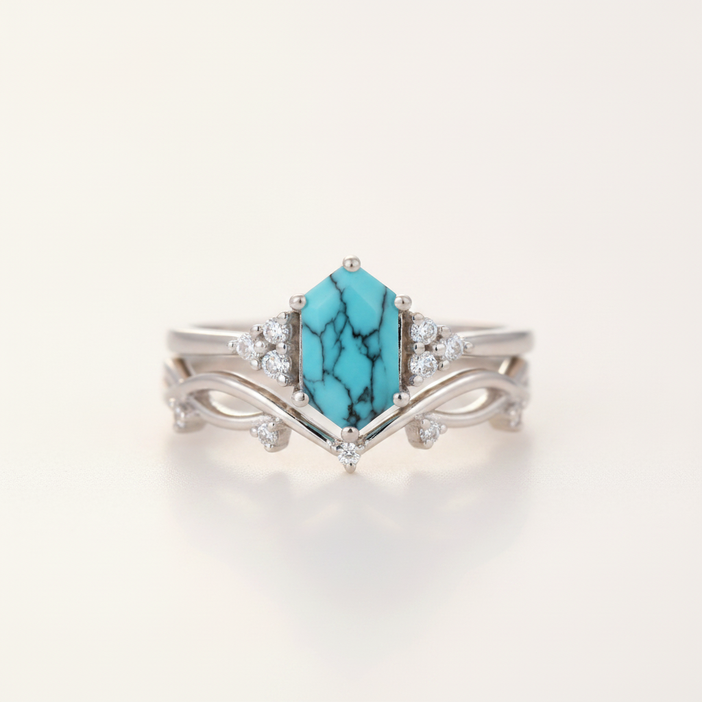 elarin sea crest ring set white gold — studio