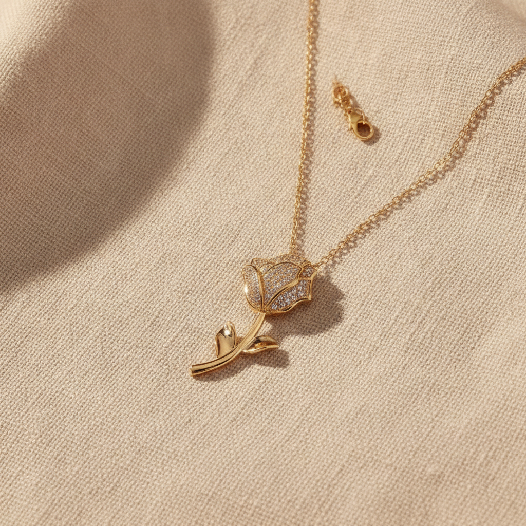 eternal rose necklace — studio