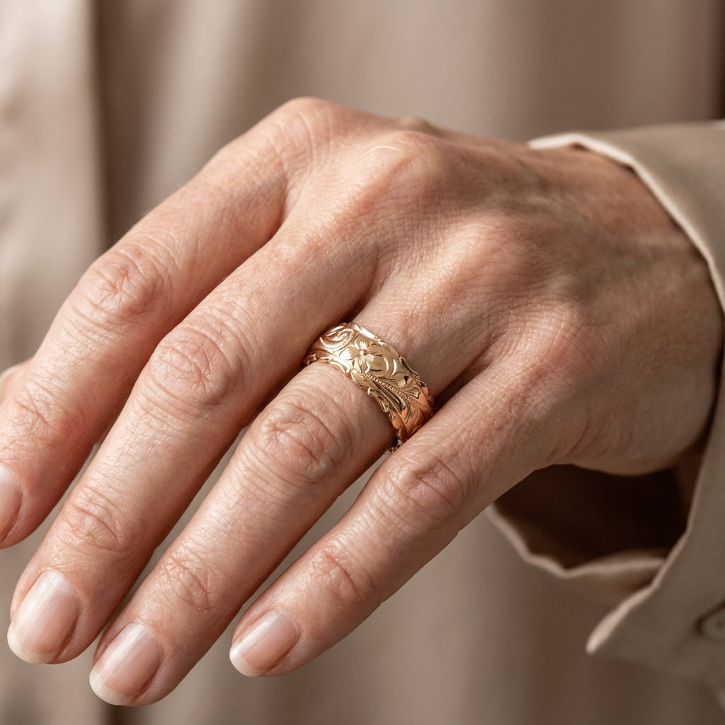 glorias garden band ring — lifestyle