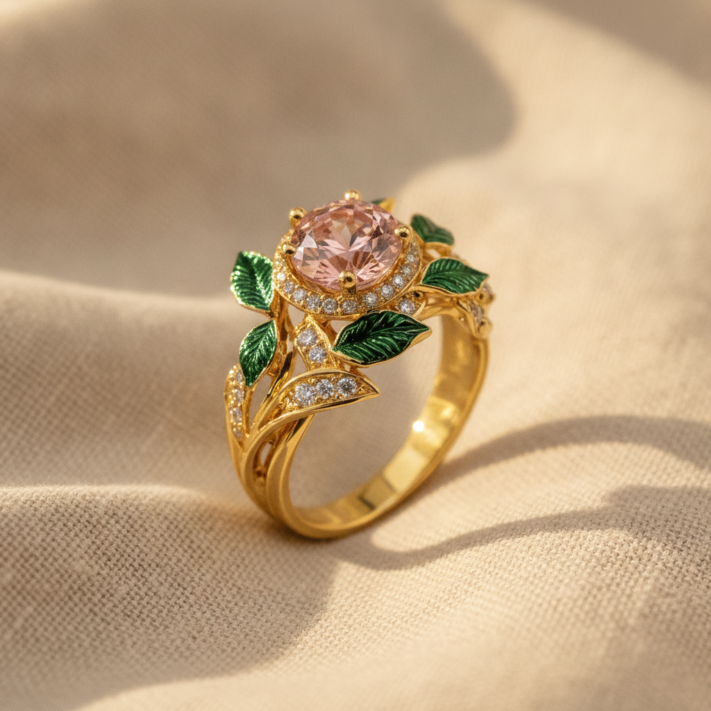 gold enchanted garden ring — studio