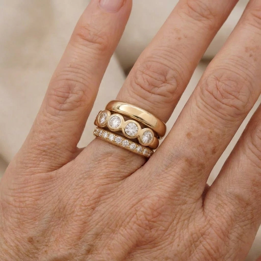 magica forged gold ring — lifestyle