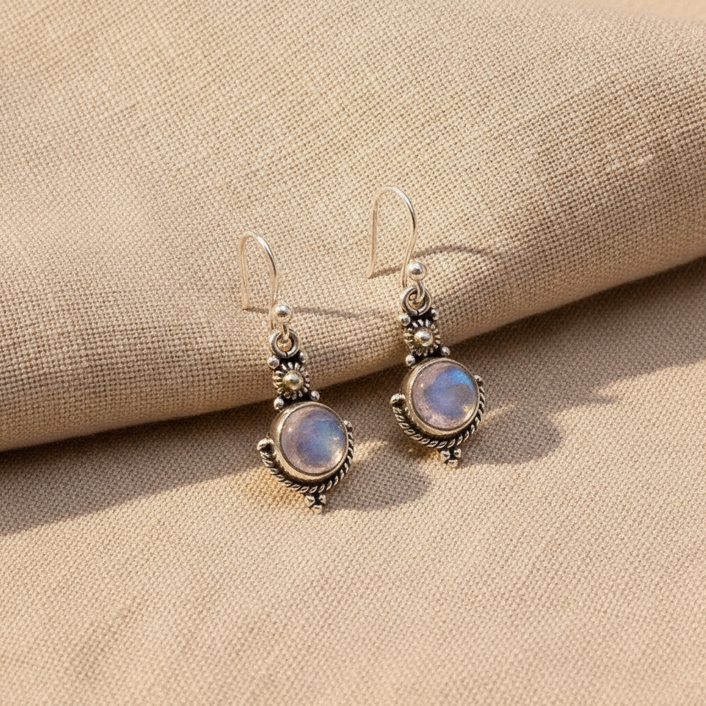 moonstone vintage earrings — studio