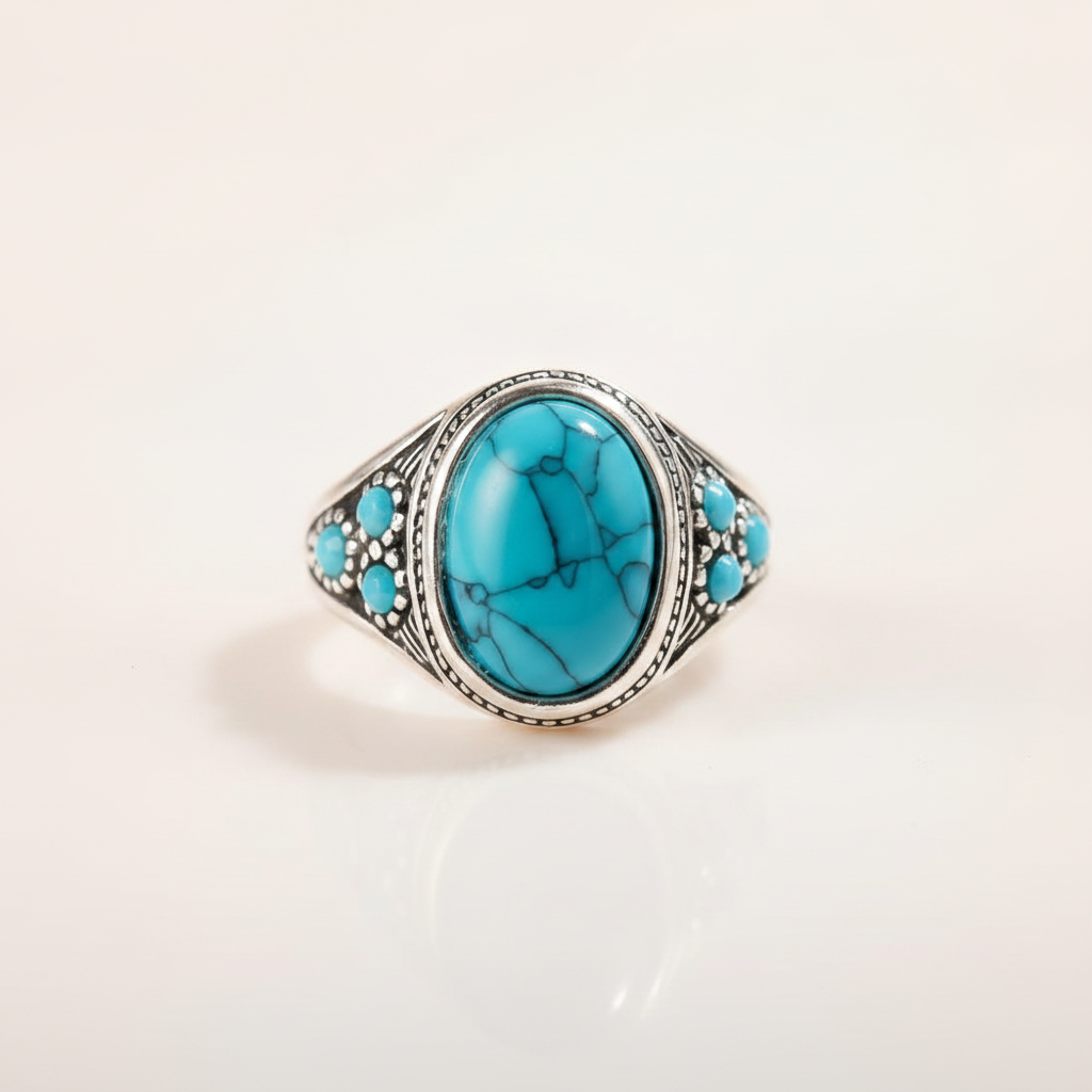 nomad blue stone ring white gold — studio