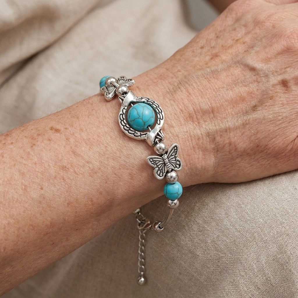 oasis butterfly drift bracelet white gold — lifestyle