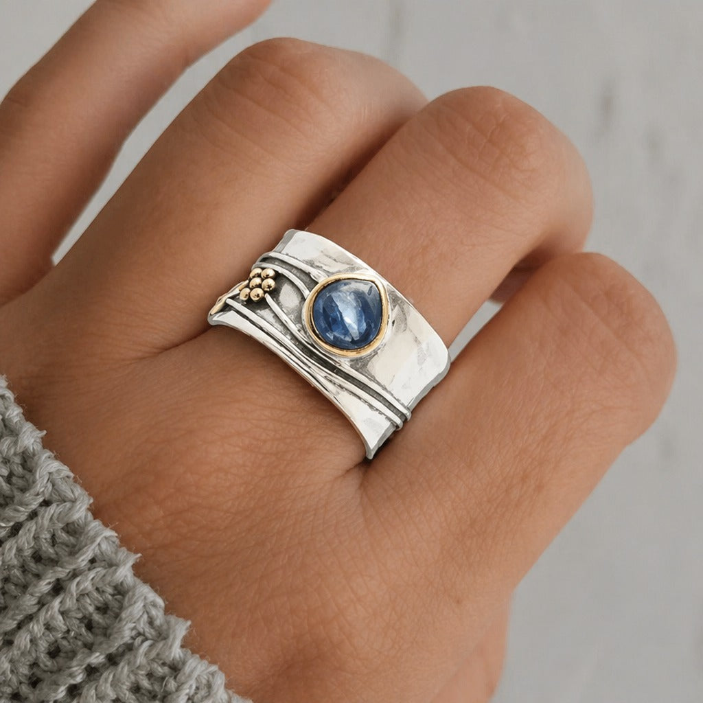 Bohemian Gemstone Meditation Ring