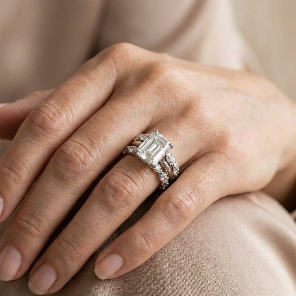 radiant silver bright layer ring 1 — lifestyle