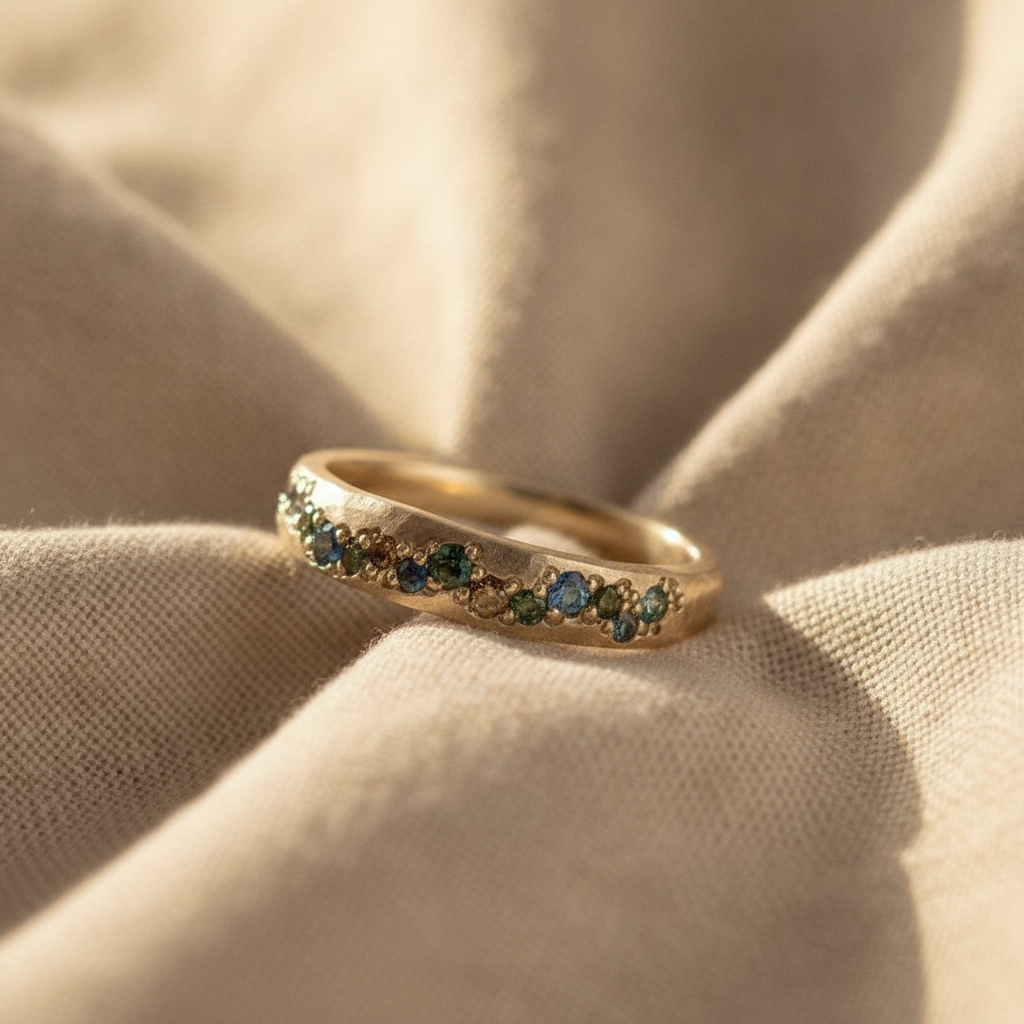 retro gold bunter ring — studio