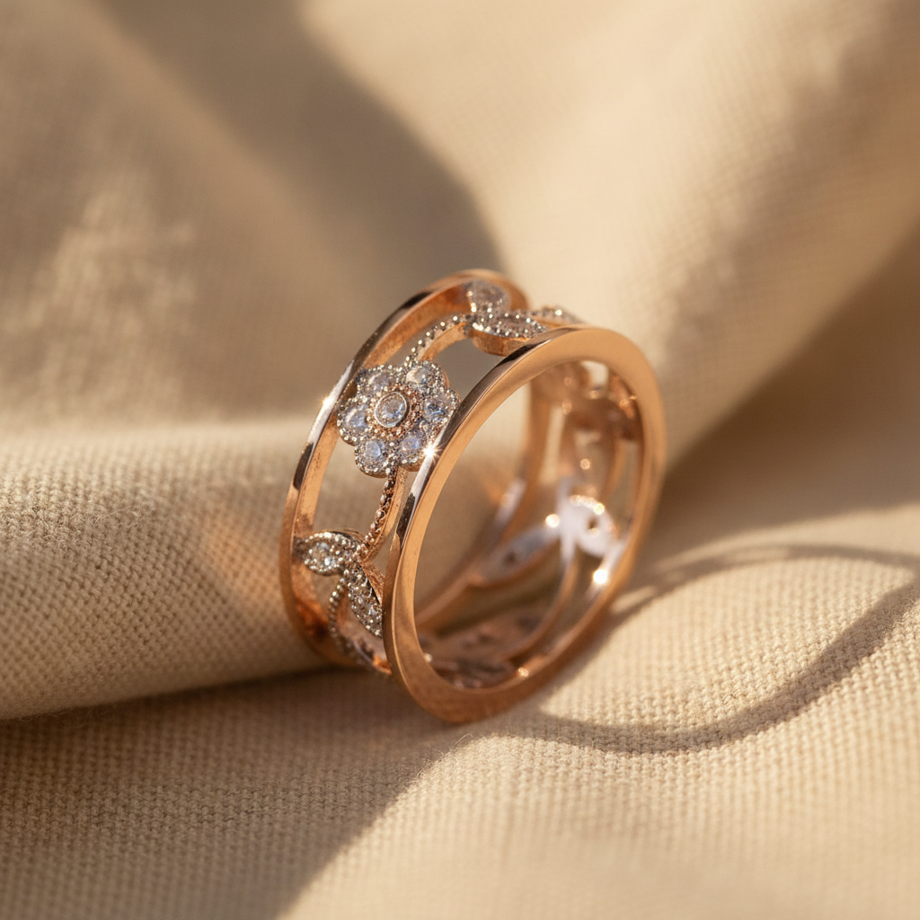 rose radiance ring — studio