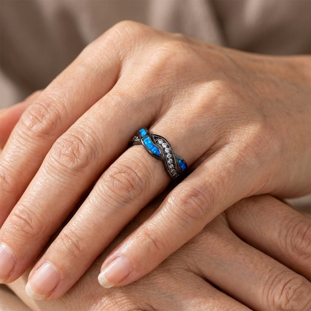 thessia lunebray ring white gold 14k — lifestyle