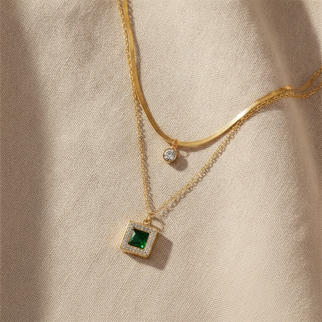 tirena valeure necklace gold 18k — studio