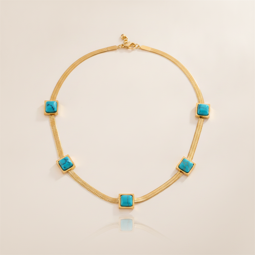 vionelle coastline necklace gold — studio