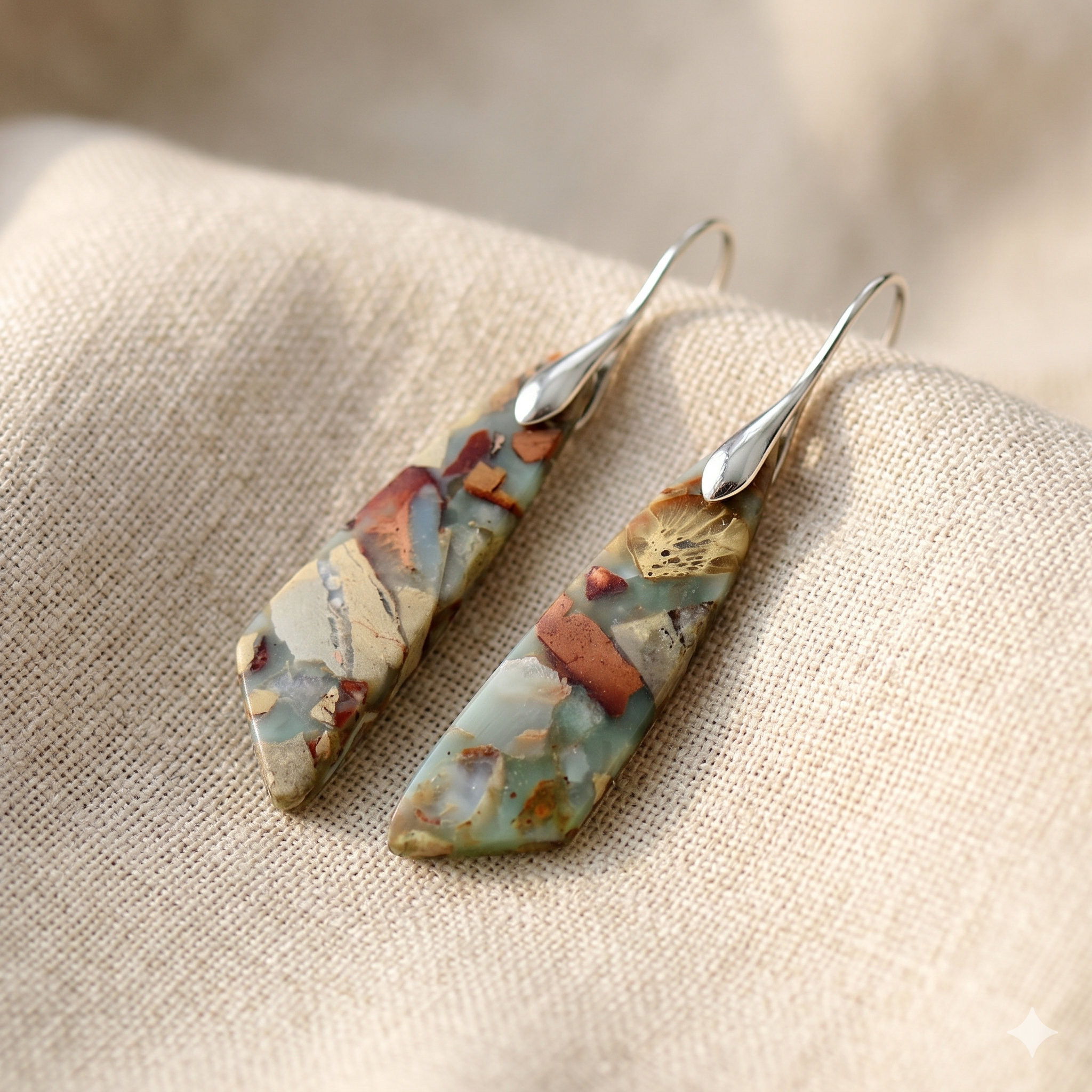 Charm - Vintage Natural Stone Earrings