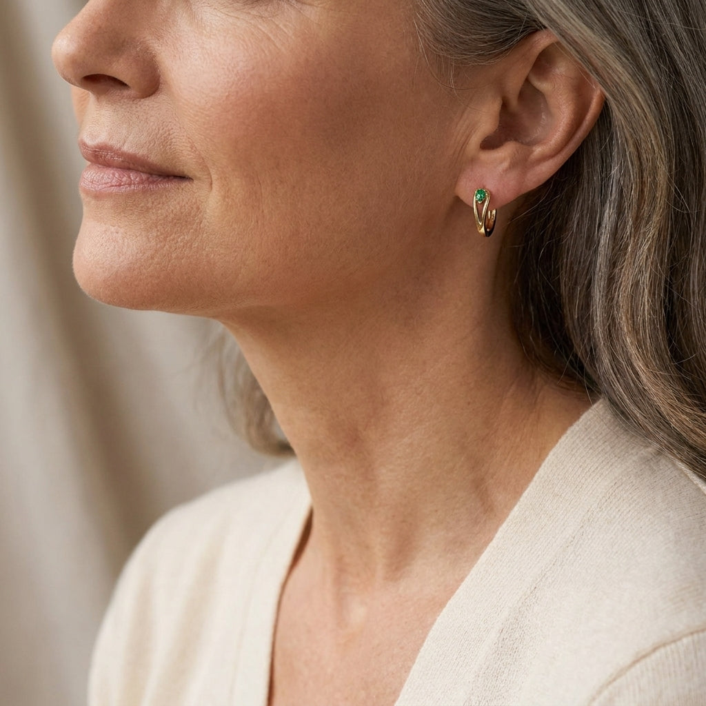 amara lavigne earrings gold — lifestyle