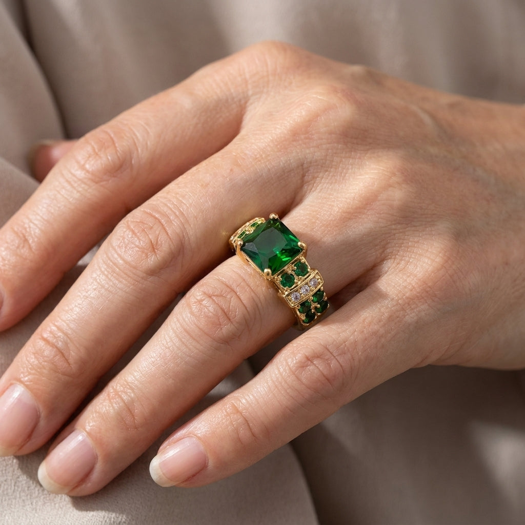 averine virdara ring gold — lifestyle
