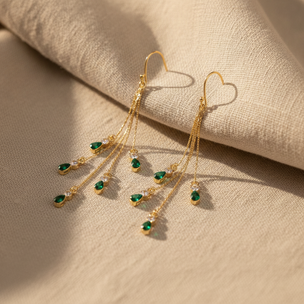 calista moreau tassel earrings gold — studio
