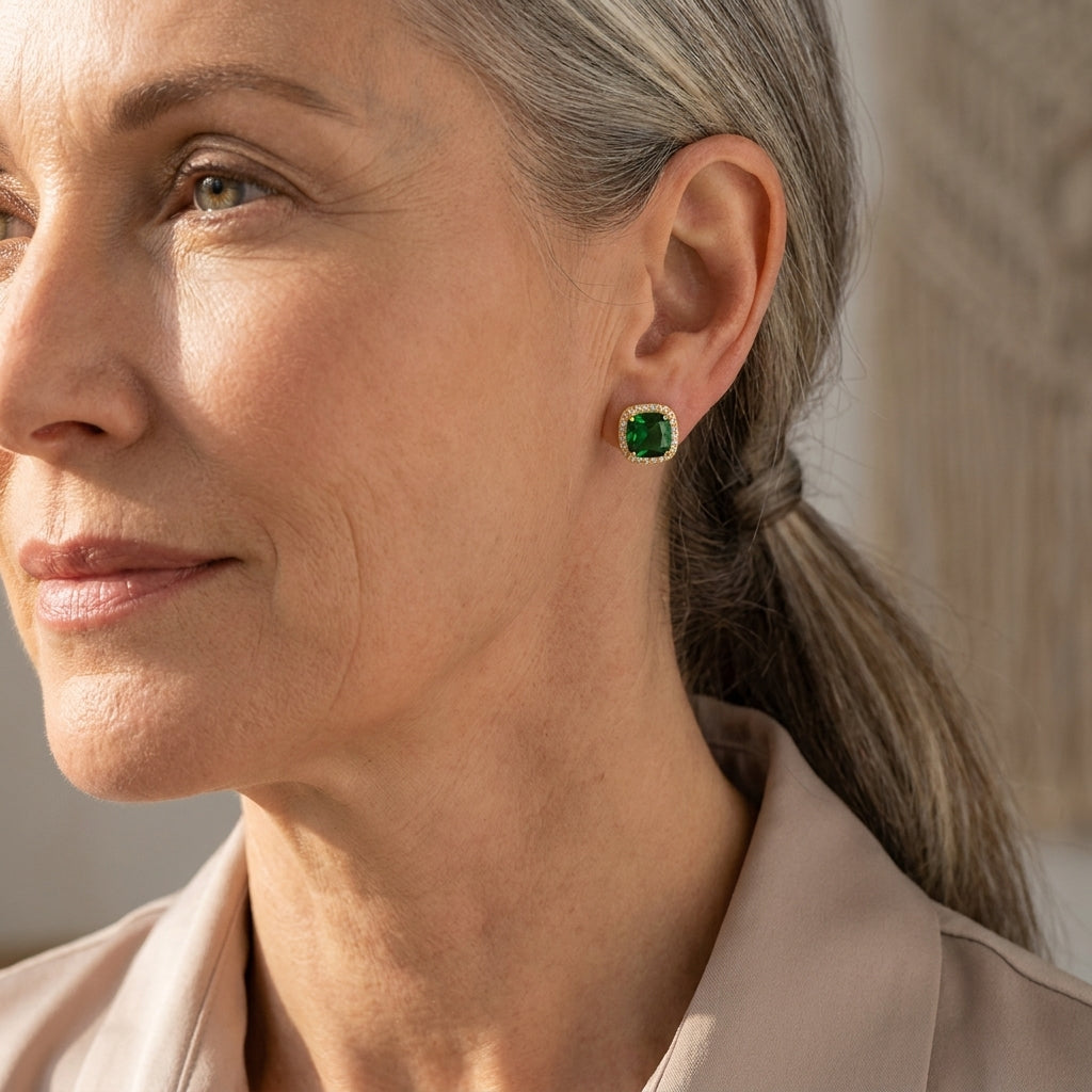 calista verdoux earrings gold 18k — lifestyle