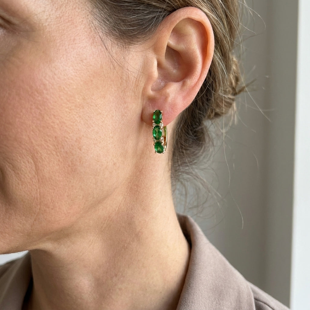 celeste armand earrings gold — lifestyle