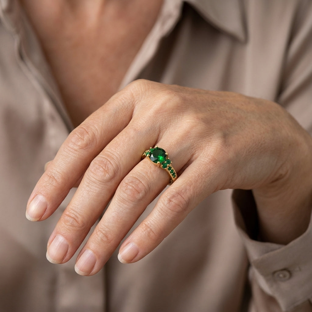 celia ferrowyn ring gold 16k — lifestyle