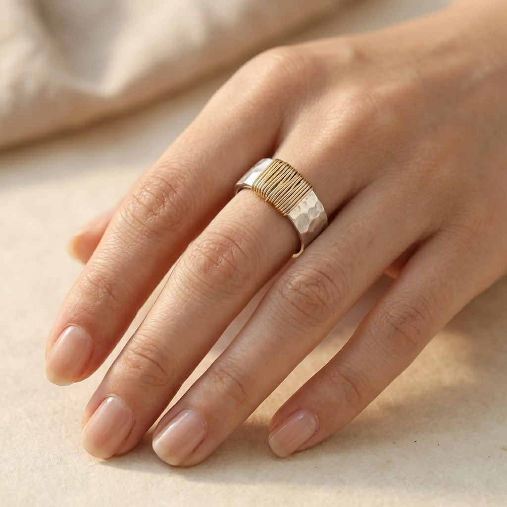 Vintage Gold Silver Ring