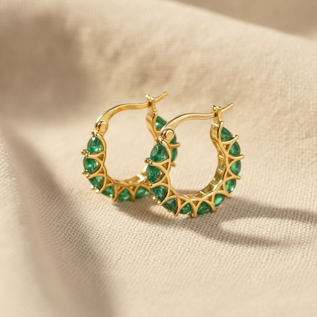 elena marlowe hoop earrings gold — studio