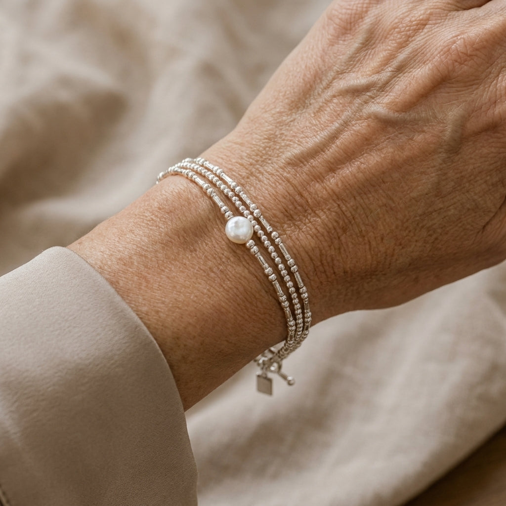 elite pearl bracelets pack — lifestyle
