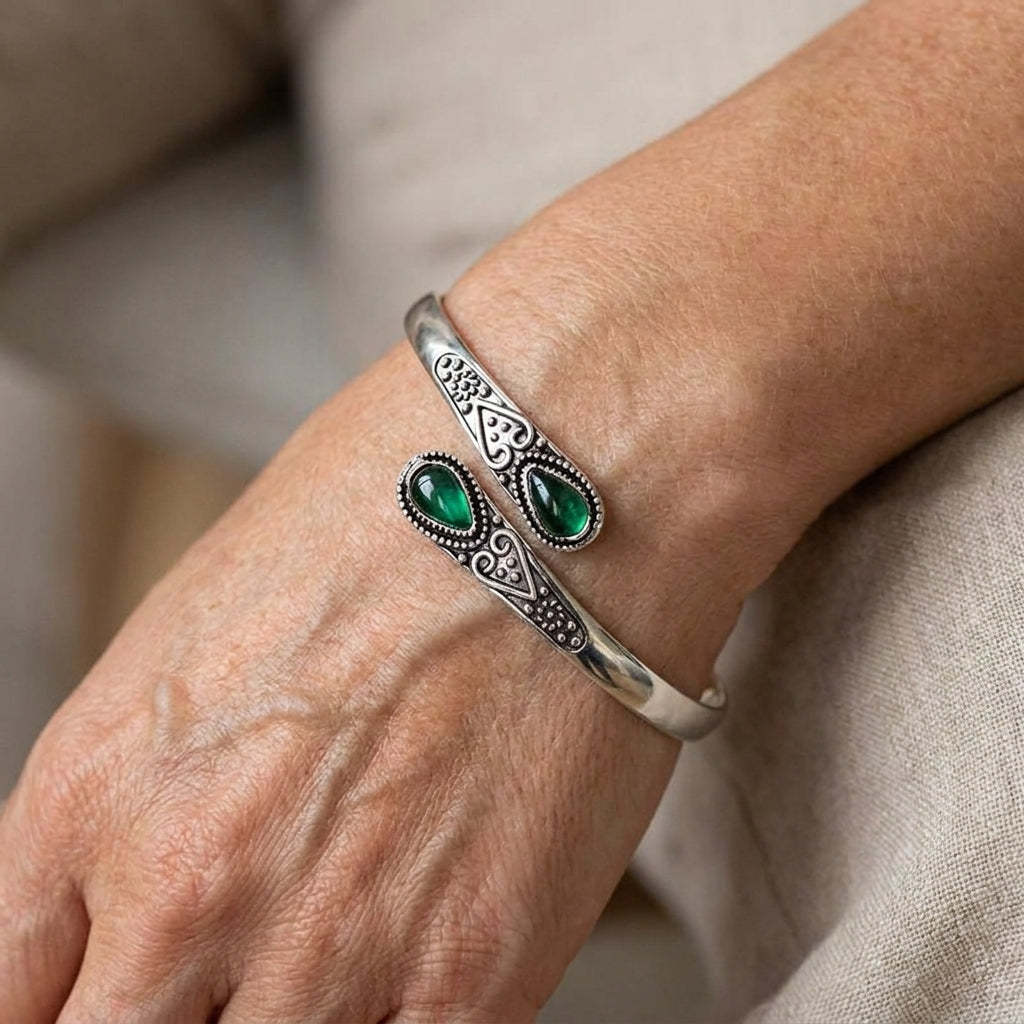 esmeralda devereux bracelet white gold 14k — lifestyle