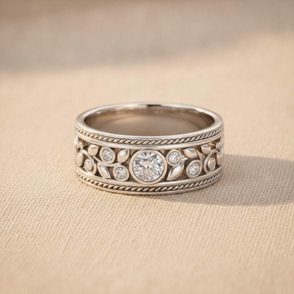 exquisite silvery micropaved zirconia ring elegant women wedding engagement party jewelry anniversary gift — studio