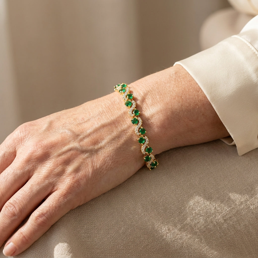 fiora emmeranthe bracelet gold 16k — lifestyle