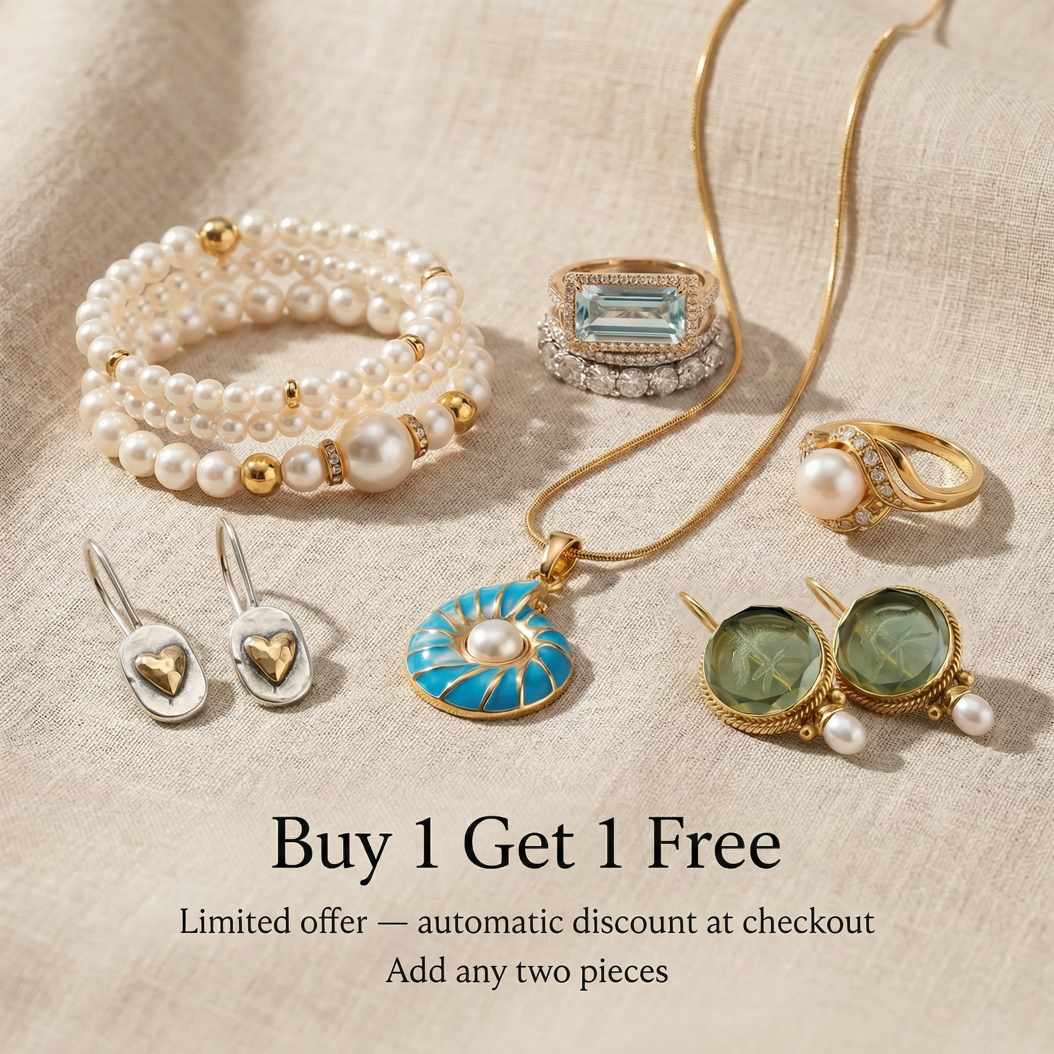 Elegant Gold Pearl Necklace