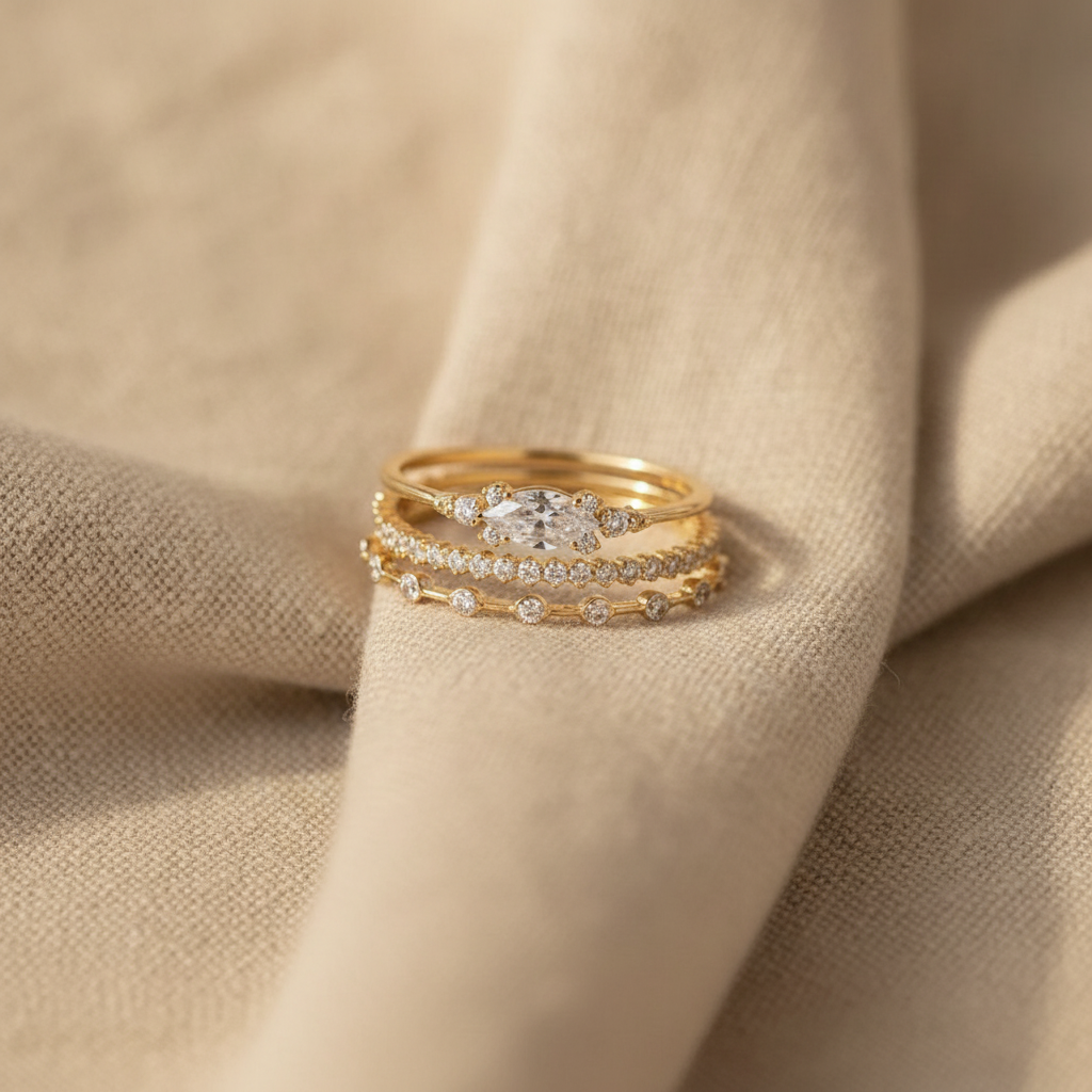 new ins gold color noble trend dainty rings for women entry lux zircon midi finger rings for girl anniversary jewelry kar229 — studio
