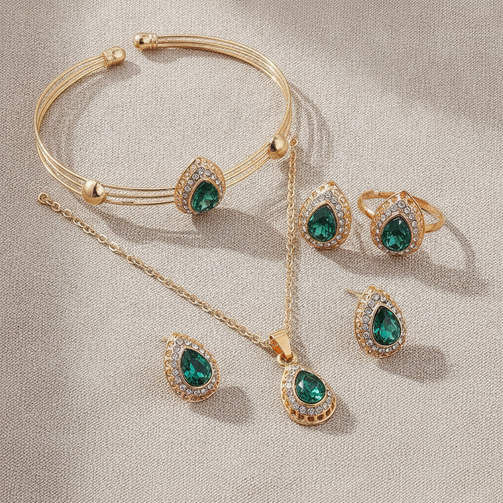noemie glastra jewelry set gold 18k — studio
