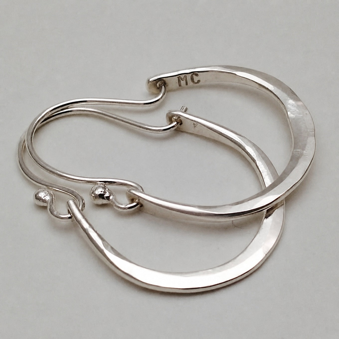 Minimalist Silver-Tone Hoop Earrings with Polished Finish