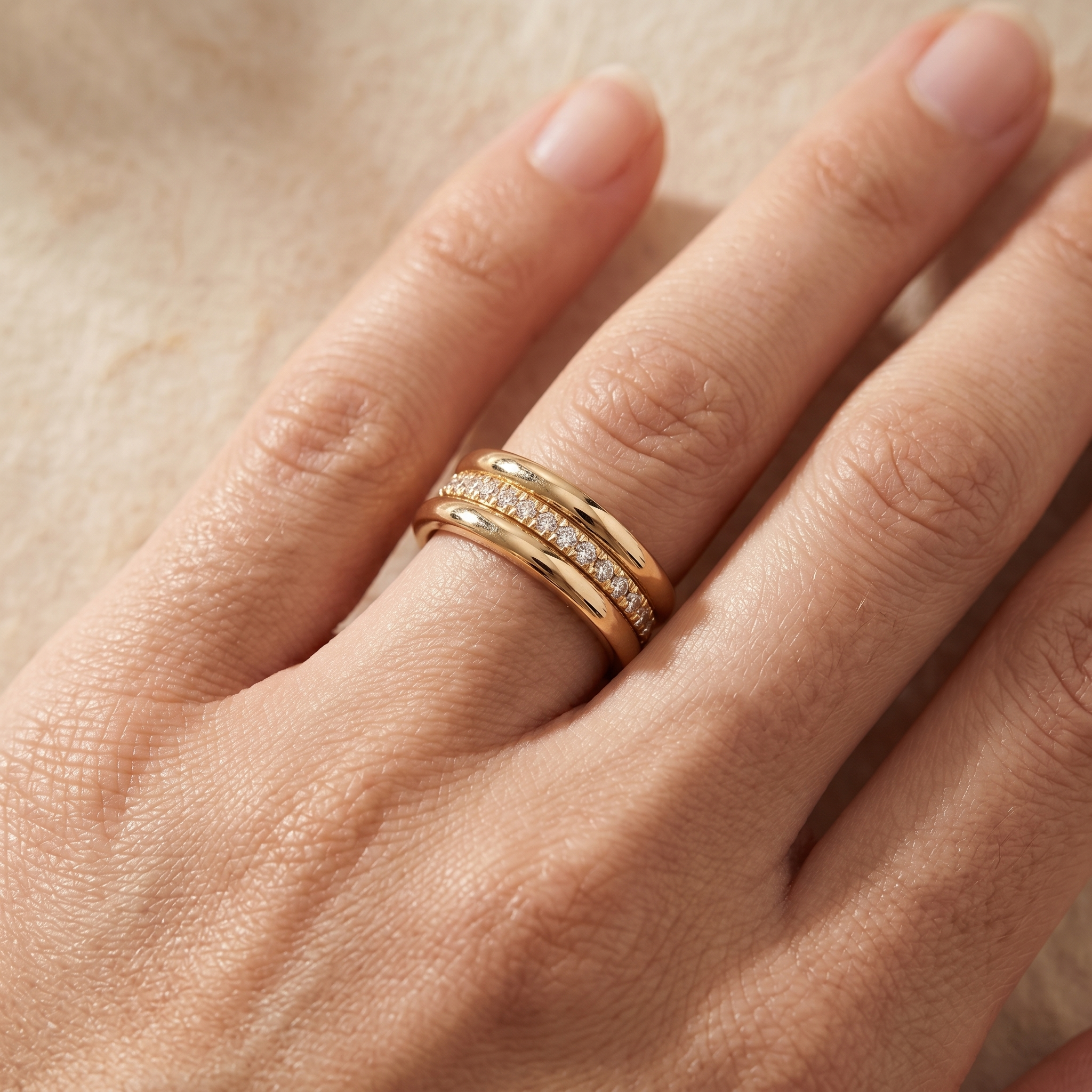 Sarah - Vintage Zirconia Inlaid Ring
