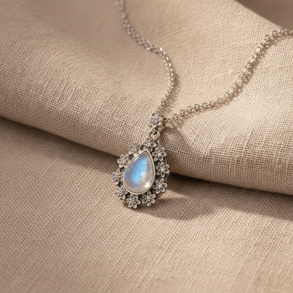 radiant moonstone necklace — studio