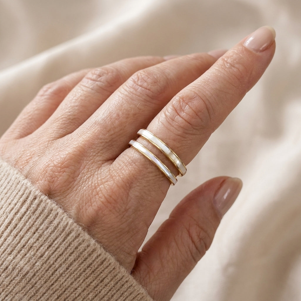 retro timeless boho ring copy — lifestyle