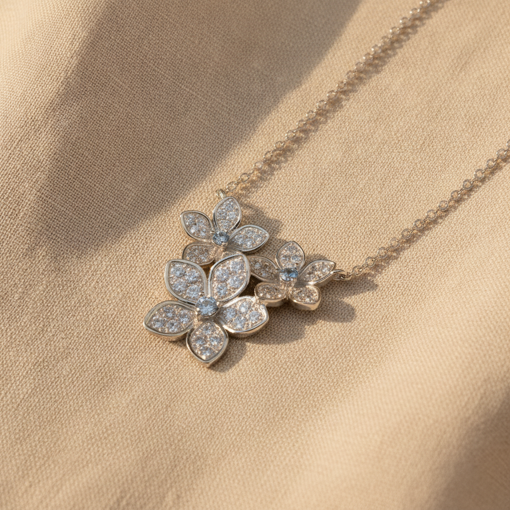 royal flower necklace — studio