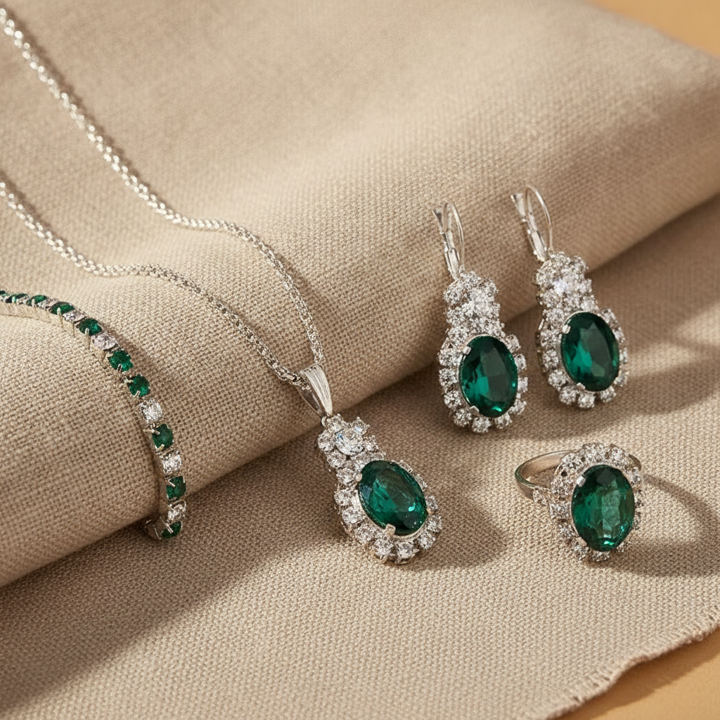 seloria grevalyn jewelry set white gold — studio