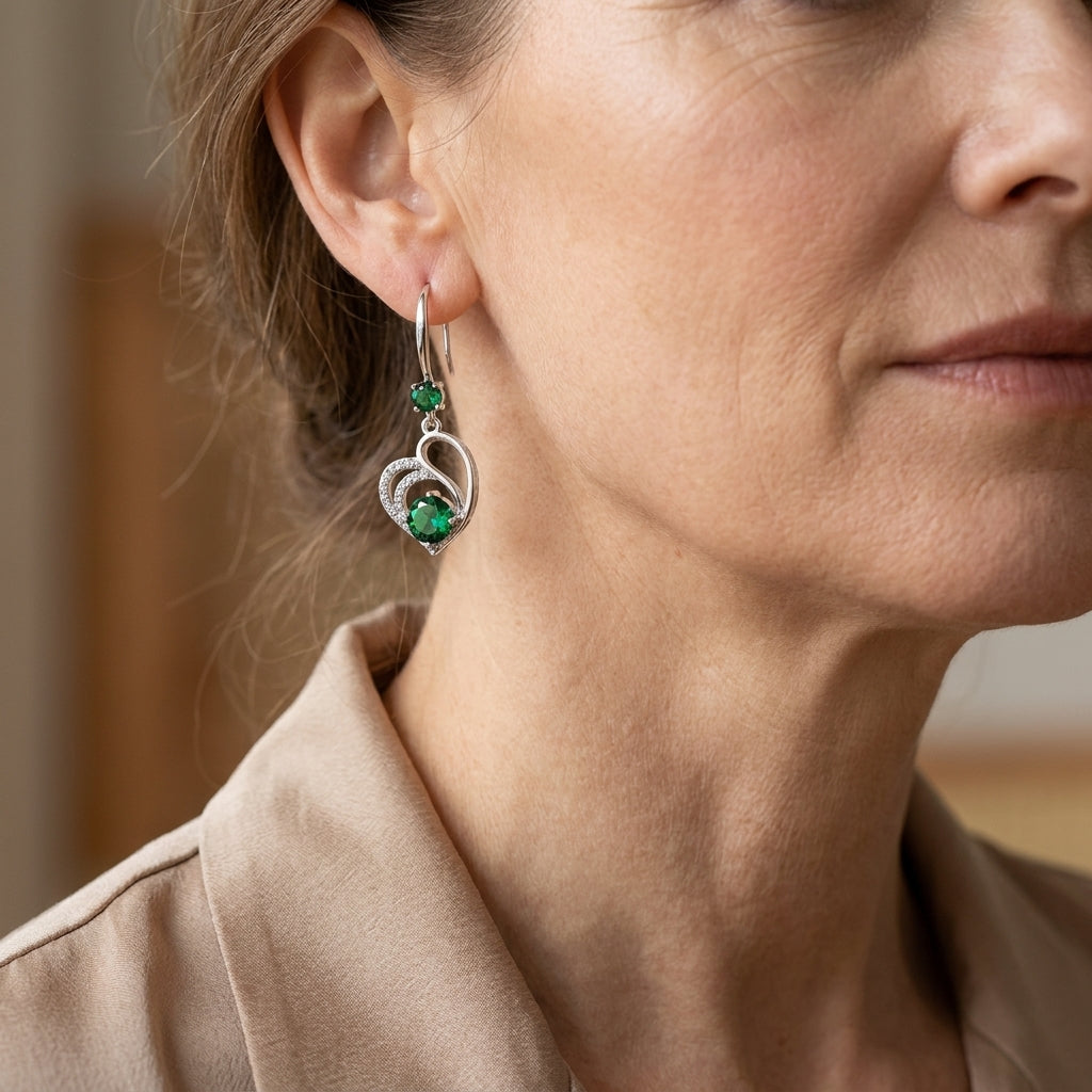 seraphina duval earrings white gold — lifestyle