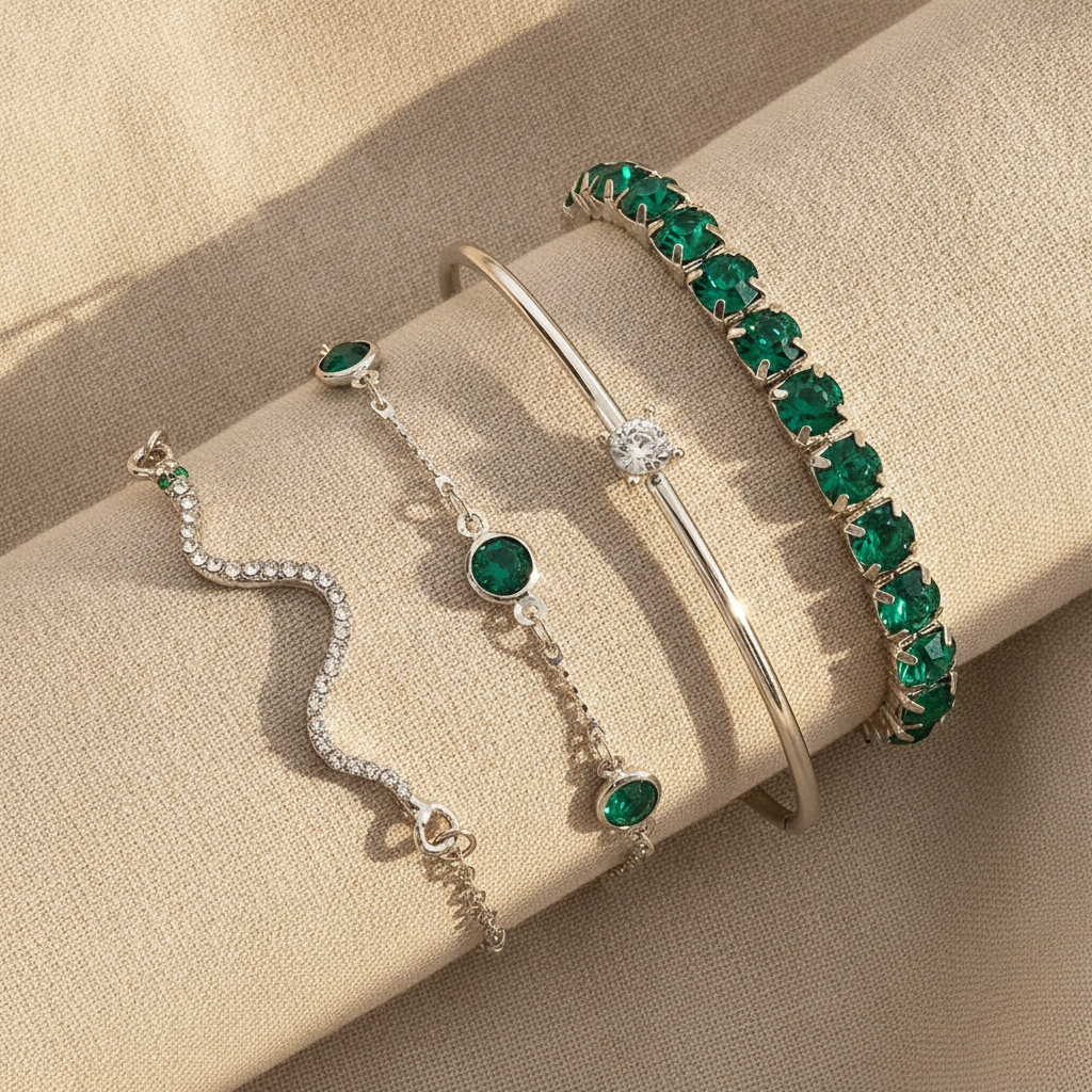 sorina feldwyn bracelet set white gold — studio