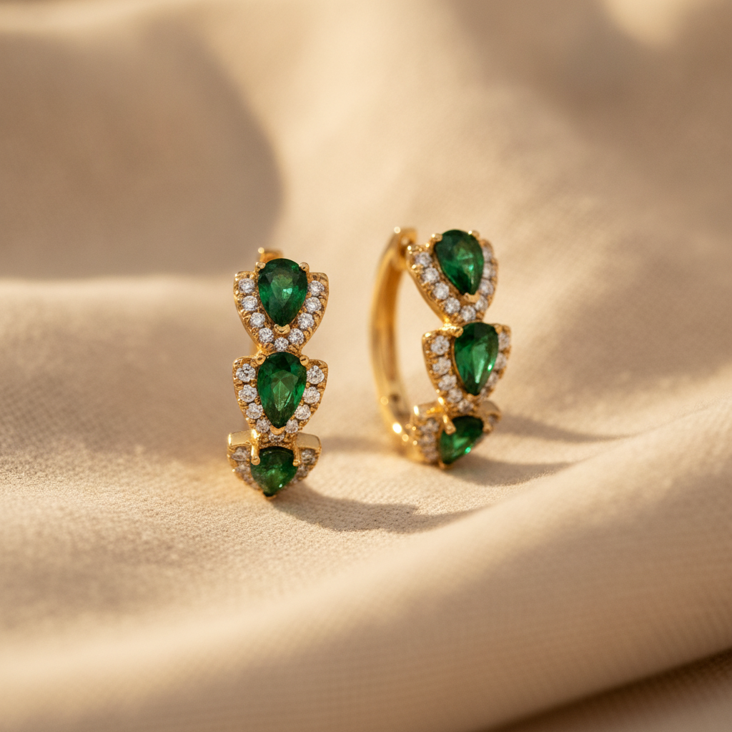 sylvarra jadelisse earrings gold — studio