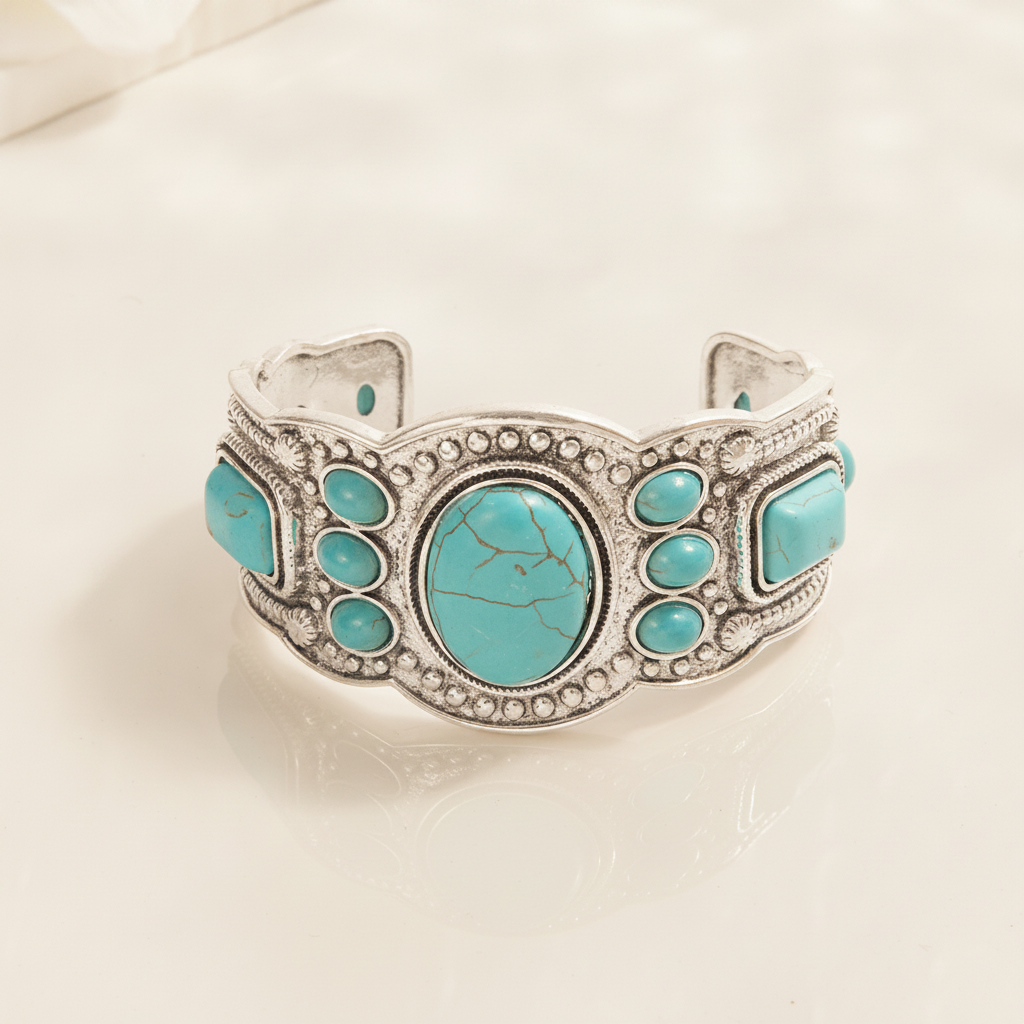 valencrest sky cuff bracelet white gold — studio