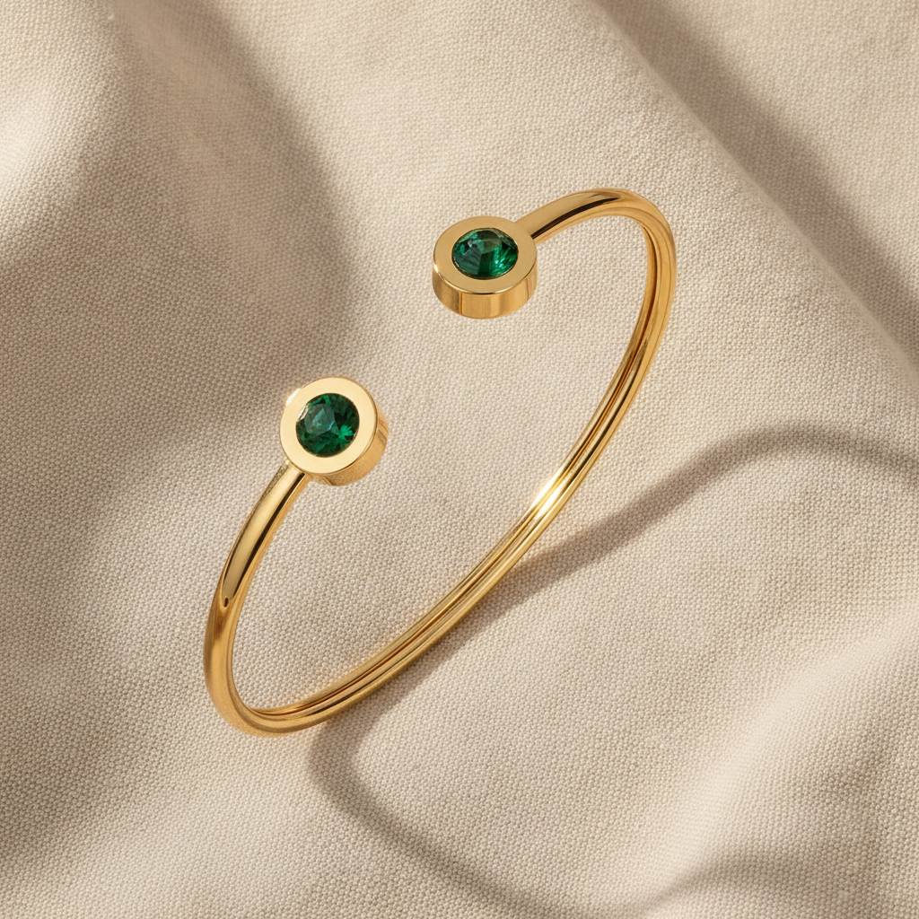 verdant cuff bracelet gold — studio