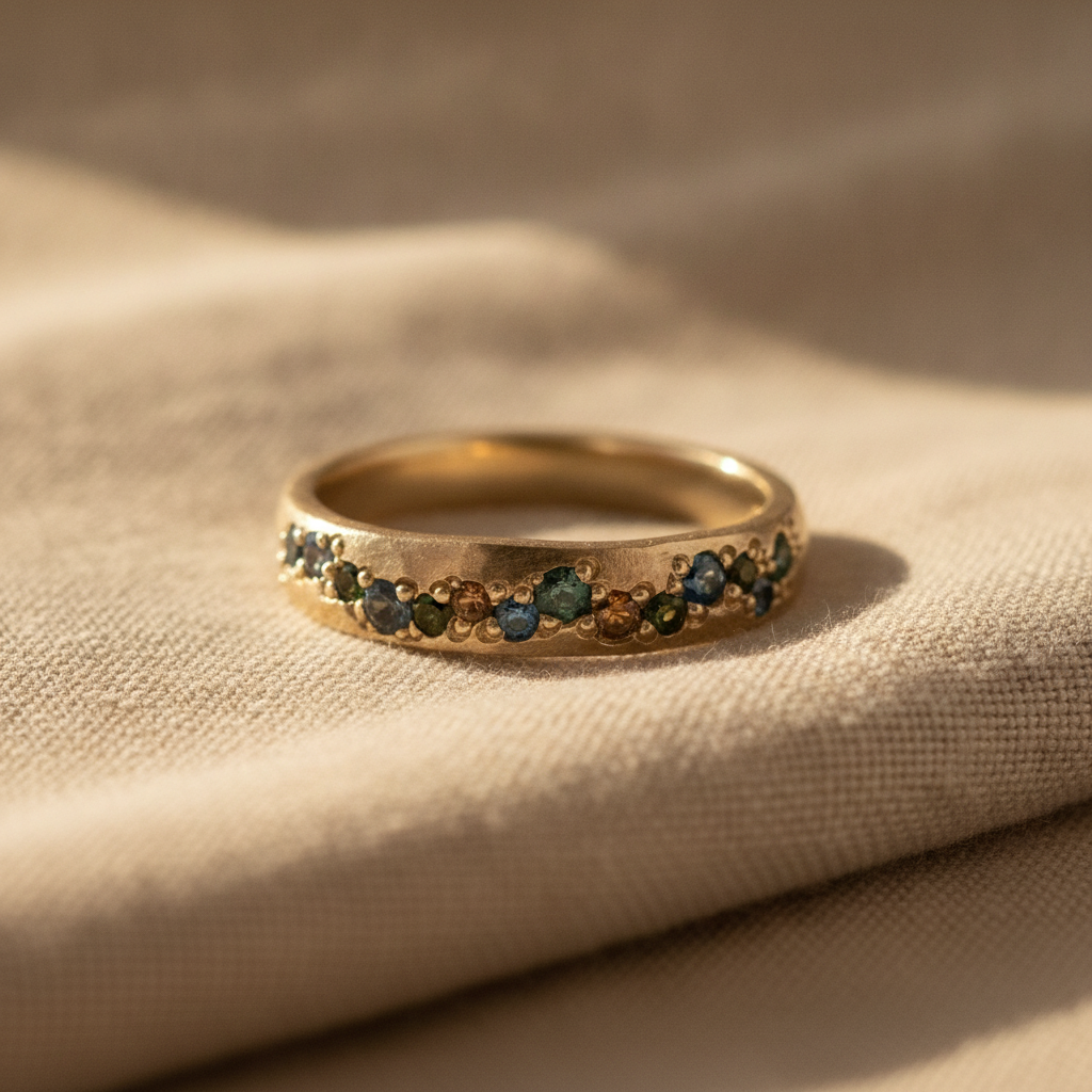 vintage gold bunter ring — studio