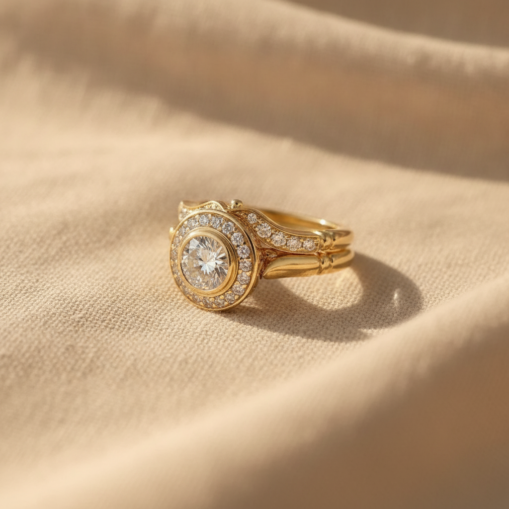 vintage gold zirkonia ring pack — studio