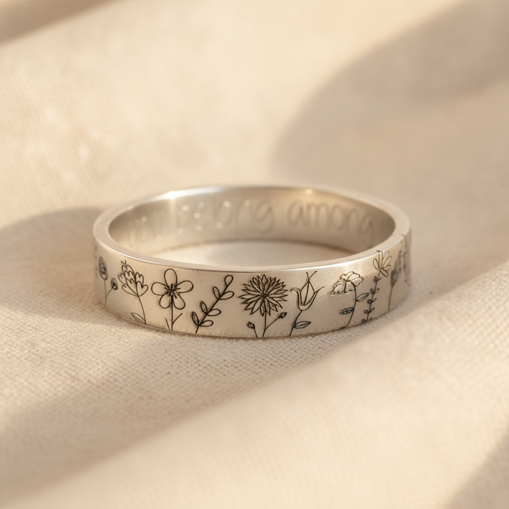vintage silver ring — studio