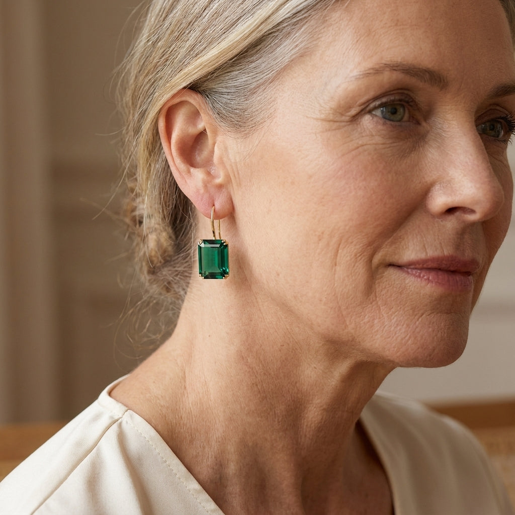 viviana corval earrings gold — lifestyle